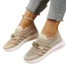 New Metal Chain Slope Heel Thick Bottom One Step Breathable Lightweight Mesh Large Single Shoe For Casual Shoes Women_desvips.com