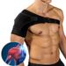 New Sports Adjustable Left And Right Anti-Strain Strap Fixator Ice Compression Shoulder Brace_desvips.com