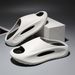 Unisex Platform Slides - Thick EVA Sole For Height Boost Non-Slip & Lightweight Trendy One-Strap Sandals For Outdoor/Sport Wear_desvips.com