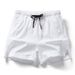 Men's Clothing Summer pants new style ice silk thin fashion casual loose drawstring three-quarter pants men's beach swimming large size shorts_desvips.com