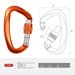 Rock Carabiner 7075 Aviation Aluminum D-Type Master O-Type Outdoor Climbing Equipment Safety Lock_desvips.com