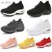 Tenni Shoe Breathable Meh Height-increaing Slip-on Female Sock Footwear Outdoor Women Sneaker Thick Bottom_desvips.com