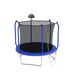 8Ft Basketball Hoop, ASTM Approved Reinforced Type Outdoor Trampoline With Enclosure Net_desvips.com