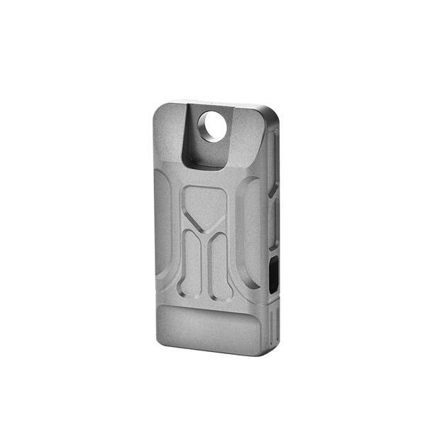 In-stock Titanium Alloy Whistle Tool, Dual-tube High-decibel Outdoor Emergency Rescue Whistle, Camping EDC Tool_desvips.com