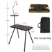 Temande Folding Portable Tactical Camping Large Outdoor Leisure Lightweight Storage Adjustable Table_desvips.com