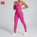 Seamless Backless Yoga Bodysuit Fitness Dance Sports Tight Fitting Halter One Piece Yoga Wear_desvips.com
