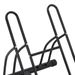 Black Steel Bike Rack - Durable And Corrosion-Resistant - Stable Structure - Non-Slip Rubber Caps - Includes Mounting Hardware_desvips.com