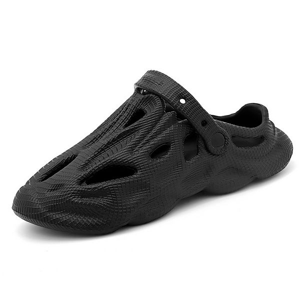 2025 Summer New Men's Outdoor Clog Sandals With Cushioning Effect, Closed-Toe Water Shoes, Beach Slippers_desvips.com