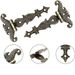 4 PCS T-Strap Hinges, Antique Bronze Decorative Door Hinges T-Strap Barn Door Hinges With Screws For Furniture Cabinets Wooden Box Jewelry Case_desvips.com