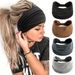 European And American Solid Color Elastic Sports Headband Wide Version Yoga Headband Antiperspirant Sweat Absorbent Maca Dragon Headband Waist Headband For Women_desvips.com
