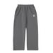 25Th Foreign Trade Letter Embroidery Spring Unisex Loose Casual Wide-Leg Long Sweatpants_desvips.com