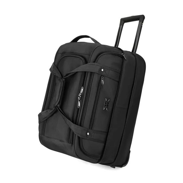 Large Capacity Travel Foldable Oxford Cloth Soft Trolley Storage Carry-on Airline Checked Luggage Bag_desvips.com