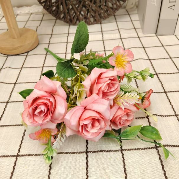 Nordic Flowers Ins Style Living Shoe TV Cabinet Dining Decoration Coffee Table Bouquet Room Artificial Flower Ornament_desvips.com