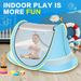 Baby Pop-up Travel Bed With Sun Hat, Suitable Boys Or Girls, Toddler Camping Portable Baby Sunshade, Summer Beach Tent_desvips.com