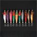 Squid Hook Luminous Beads Simulation Suit Round Belly Fish Wood Shrimp Lure 10 Pieces A Box_desvips.com