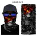 Coolmax 3D Skull Neck Gaiter – Breathable & Moisture-Wicking For Cycling, Running & Outdoor Sports (Unisex, 5 Digital Print Colors)_desvips.com