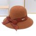 Women's Summer Beach Hat, Japanese Style Outdoor Foldable Knitted Sun Protection Hat For Ladies_desvips.com