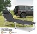 75 Inch Adjustable Height Folding Camping Bed, Portable Folding Bed, Sleeping Bed, Ultralight Camping_desvips.com
