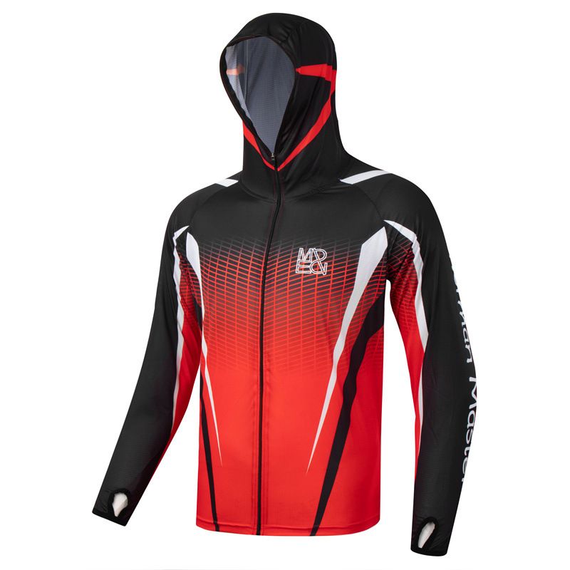 Set Breathable Cool Sun Protection Suit Anti-Mosquito Sea Fishing Men's Summer Quick-Dry Hooded_desvips.com