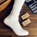 100% Pure Xinjiang Cotton Unisex Sports Socks, Black White Solid Color, Suitable Spring Autumn, For Students And_desvips.com