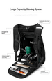 Expandable Motorcycle Backpack, 30-48L, Hard Shell Design, Holds Full Helmet & 16-inch Computer_desvips.com