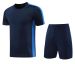 NK002 Short Sleeve Jogging Soccer Training Suit Football Shirt 3/4 Pants Pre Match Futbol Chandal Men Kids_desvips.com