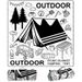 Black With Thickened Inner Padding, Portable For Picnics And Beaches, Lawn Outdoor Ground Mat, Ultrasonic Picnic Mat_desvips.com