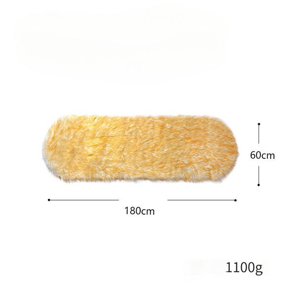 Outdoor Camping Super Soft Plush Thickened Anti-Slip Office Computer Chair Cushion Fur Mat_desvips.com