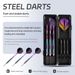 Cyeelife 25g Colorful Copper Steel Tip Darts Professional Heavy Duty Dart Set With Flights & Shafts For Adults -_desvips.com