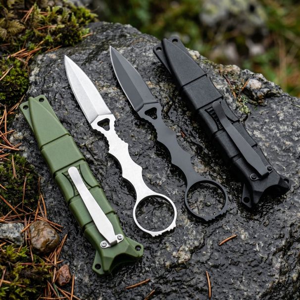 176 High Hardness 440C Steel Knife Kydex Style Sheath Outdoor Survival Jungle Fixed Knives Hiking Fishing Tool_desvips.com