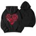 New Fleece Women's Letter Slogan Printed Hoodie Drawstring Drop Shoulder Sleeve Hooded Sweatshirt_desvips.com