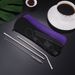 Outdoor Tableware Stainless Steel Portable Tableware Knife, Fork, Spoon, Chopsticks And Straws Seven-piece Set Tableware Storage Bag Gift Set_desvips.com