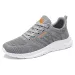New Simple Men Sports Athleisure Lightweight Breathable Runners Tennis Shoes Black Free Shipping_desvips.com