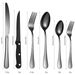 Outdoor Tableware 1010 Stainless Steel Steak Knife And Fork Spoon 72/48/24 Piece Set Home Tableware Set_desvips.com