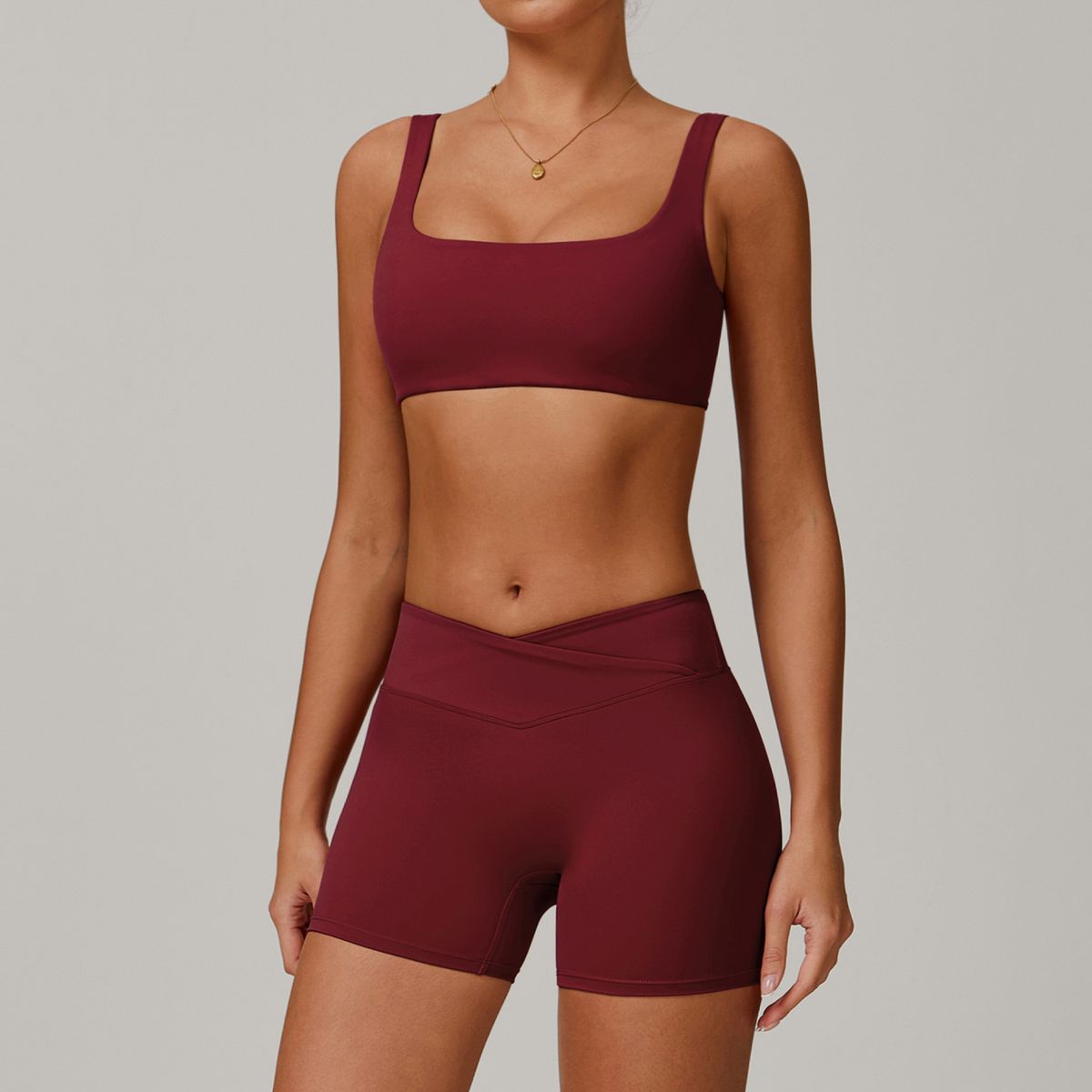 Women’s Clothing Nude Casual Versatile Suit Women's High Waist Wide Leg Slimming Sports Running Fitness Suit_desvips.com