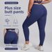 Plus Size V-Line Hip-Lifting For Women High Waist Tummy Control Tight Sports Naked Feel Yoga Fitness Pants_desvips.com
