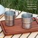 304 Stainless Steel Camping Cup Set - 4/6 Pack, Heat-Insulated & Portable For Coffee, Picnics & Outdoor Activities (Non-Slip Base, Stackable Design)_desvips.com