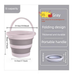 Travel Outdoor Portable Car-mounted Folding For Children Small Large Capacity Beach Camping Fishing Bucket_desvips.com