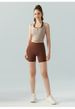 Lycra Naked-Feel Antibacterial Active Shorts: High-Waisted Stretch Yoga/Riding/Tennis Training Pants For Curvy Women_desvips.com