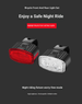Bicycle Front And Rear Light Set, 200lm LED Bike Light With IPX4 Waterproof, USB-C Charging, Easy Install For Night Riding_desvips.com