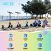 RCB R12 Electric Scooter For Kids Age 6-12, Max 15km/h & 10km, 6.5" Foldable, LED Display, LED Rainbow Light,Two Types Of Braking,Gift For Kids_desvips.com