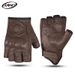 High Quality Summer Genuine Leather Motorcycle Half Finger Gloves For Men And Women Riding Motorcycles, Anti Fall And Breathable_desvips.com