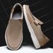 Summer Breathable Sneakers Canvas Slip On Loafers Comfty Casual Shoes Lightweight Flats Men Walking Zapatos_desvips.com