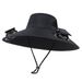 Summer 2025 Solar Fan Hat For Men Outdoor Hiking Fishing UV Protection Sun Shading Super Large Eave Sun Protection Fisherman Hat_desvips.com