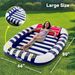 Inflatable Tanning Pool Adult Swimming Pool Tanning Floating Row Lawn Spray Water Bed Portable Pvc Double Tanning Lounge Chair Bed_desvips.com