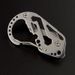 Portable EDC Tool Outdoor Multi-Hole Carabiner Multifunctional Stainless Steel Mini Keychain Camping Gadget_desvips.com