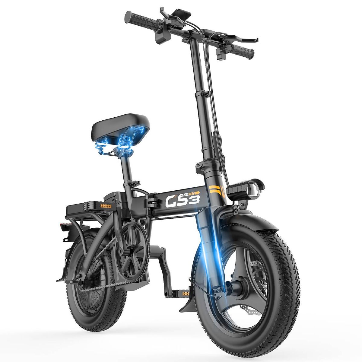 TOOFLY GS3 Folding Electric Bicycle 250W 48V15AH 14inch_desvips.com