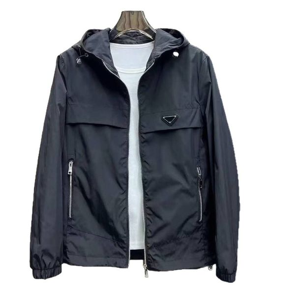 New 2027 Spring Autumn Solid Color Simple Jacket Youth/Men High-End Trendy Brand High Street Casual High-Quality Windproof Winterproof Outerwear M-5XL_desvips.com