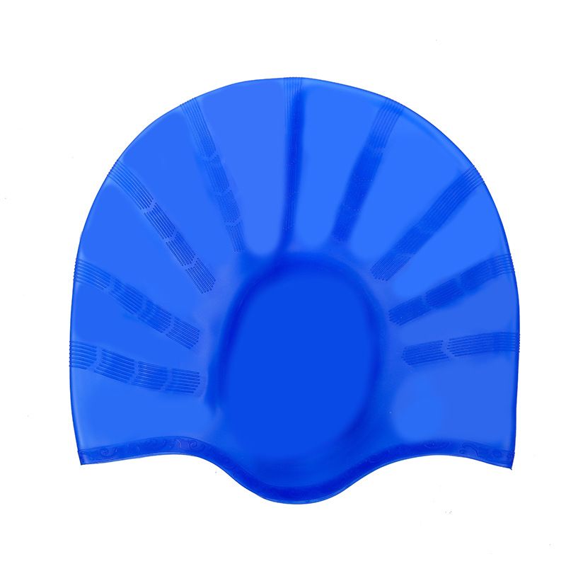Oversized Long Hair Special Comfortable Silicone Ear Protection Adult Big Head Swimming Cap_desvips.com