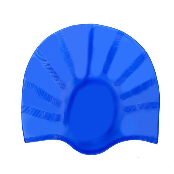 Oversized Long Hair Special Comfortable Silicone Ear Protection Adult Big Head Swimming Cap_desvips.com